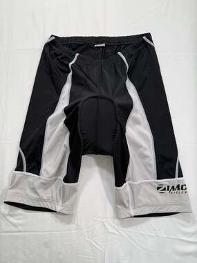 Zimco Cycle Wear Padded Cycling Shorts Size XL Black White